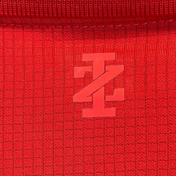 IZOD Golf Shirt Men's Large Red Textured Short Sleeve Three Button Performance - Picture 13 of 14